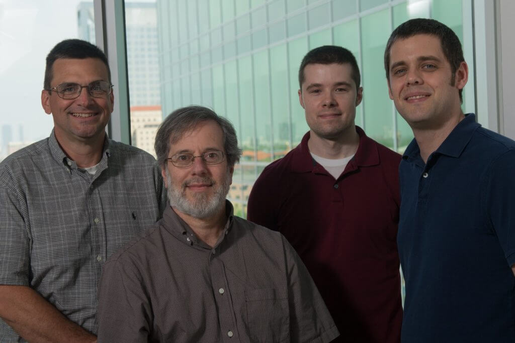 Rice University biochemists James McNew, Michael Stern, James Summerville and Joseph Faust