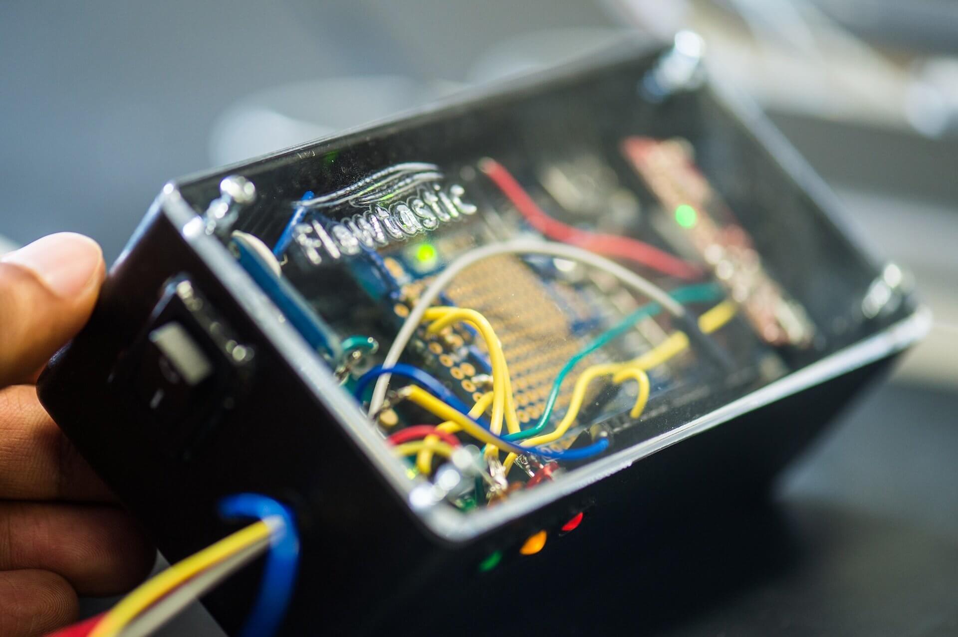 The Flowtastic team's software and hardware would allow doctors to monitor their patients remotely and even adjust the pump speed. (Credit: Jeff Fitlow/Rice University)
