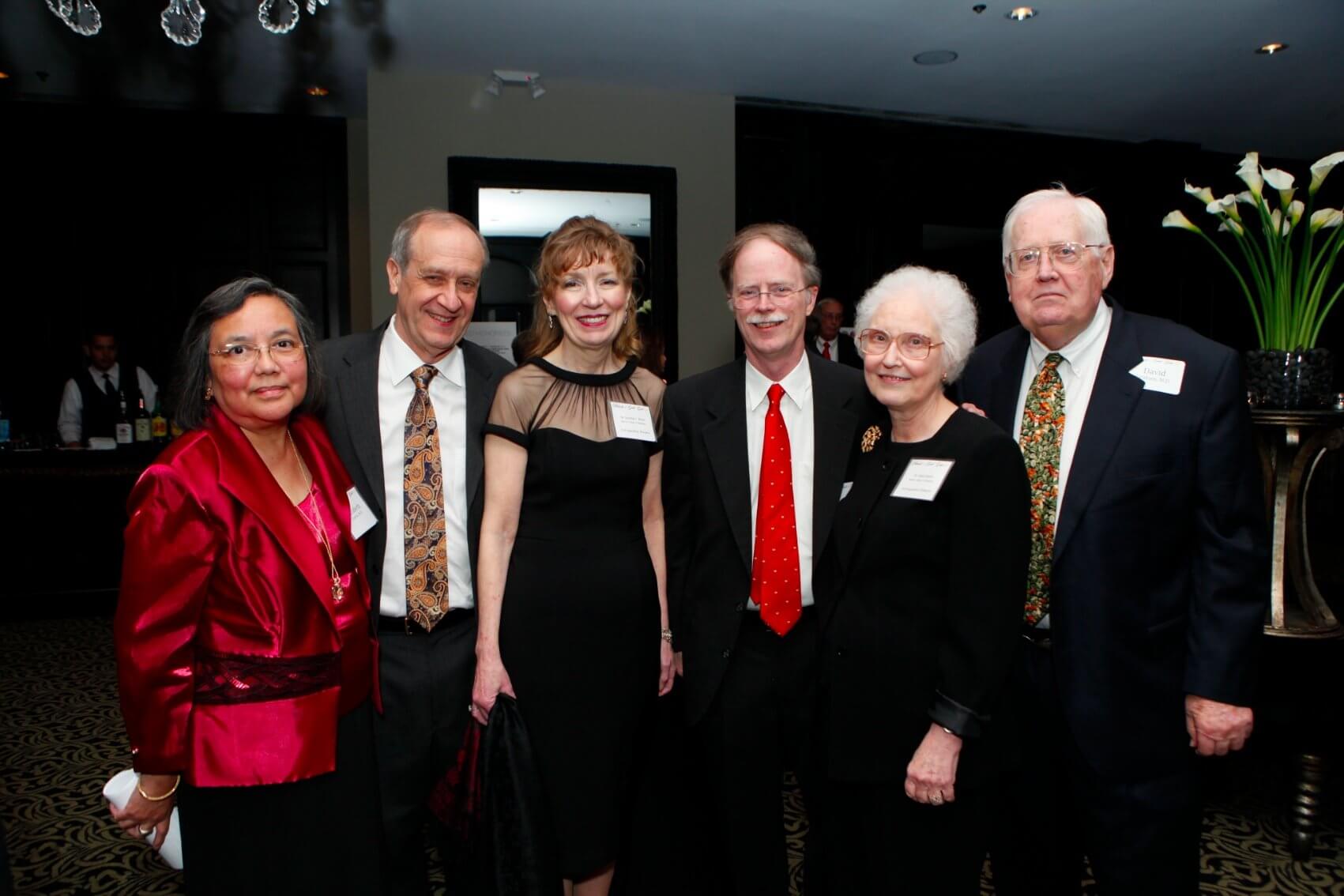 Elizabeth Torres, M.D., far left, served as co-chair for the Hearts of Gold Gala, an event that honored women in health and science (Credit: OMP)