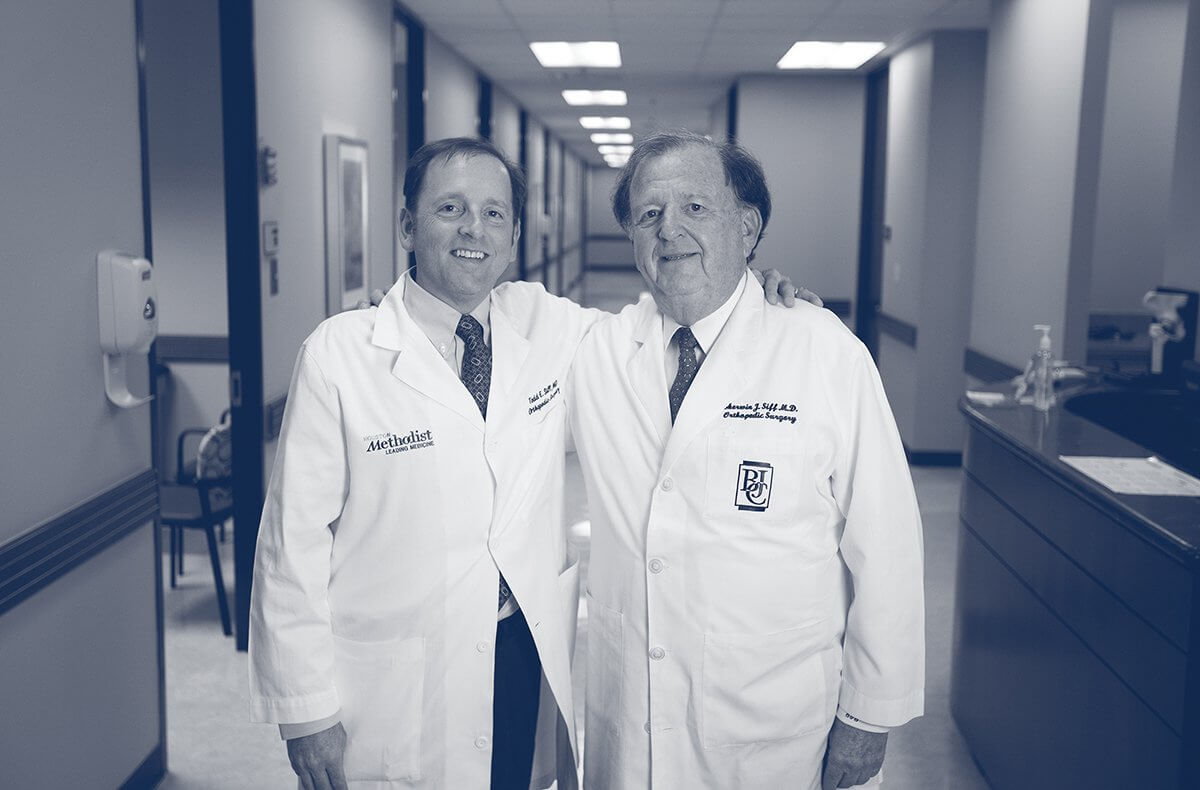Todd Siff, M.D. and his father, Sherwin Siff, M.D., are both orthopedic surgeons.