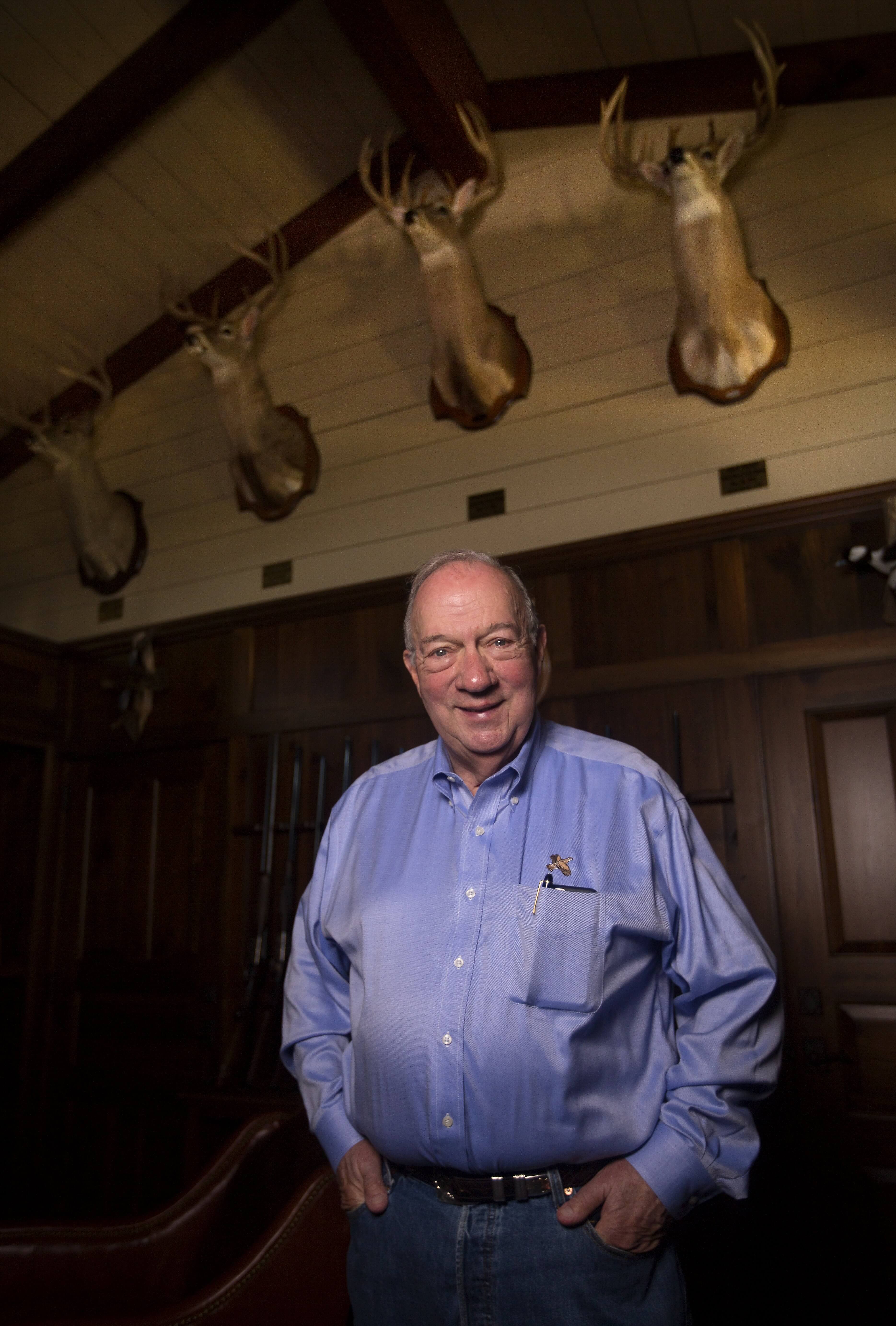 Philanthropist Berdon Lawrence at his South Texas ranch. His personal experience with severe osteoporosis led to the Rolannette and Berdon Lawrence Bone Disease Program of Texas.