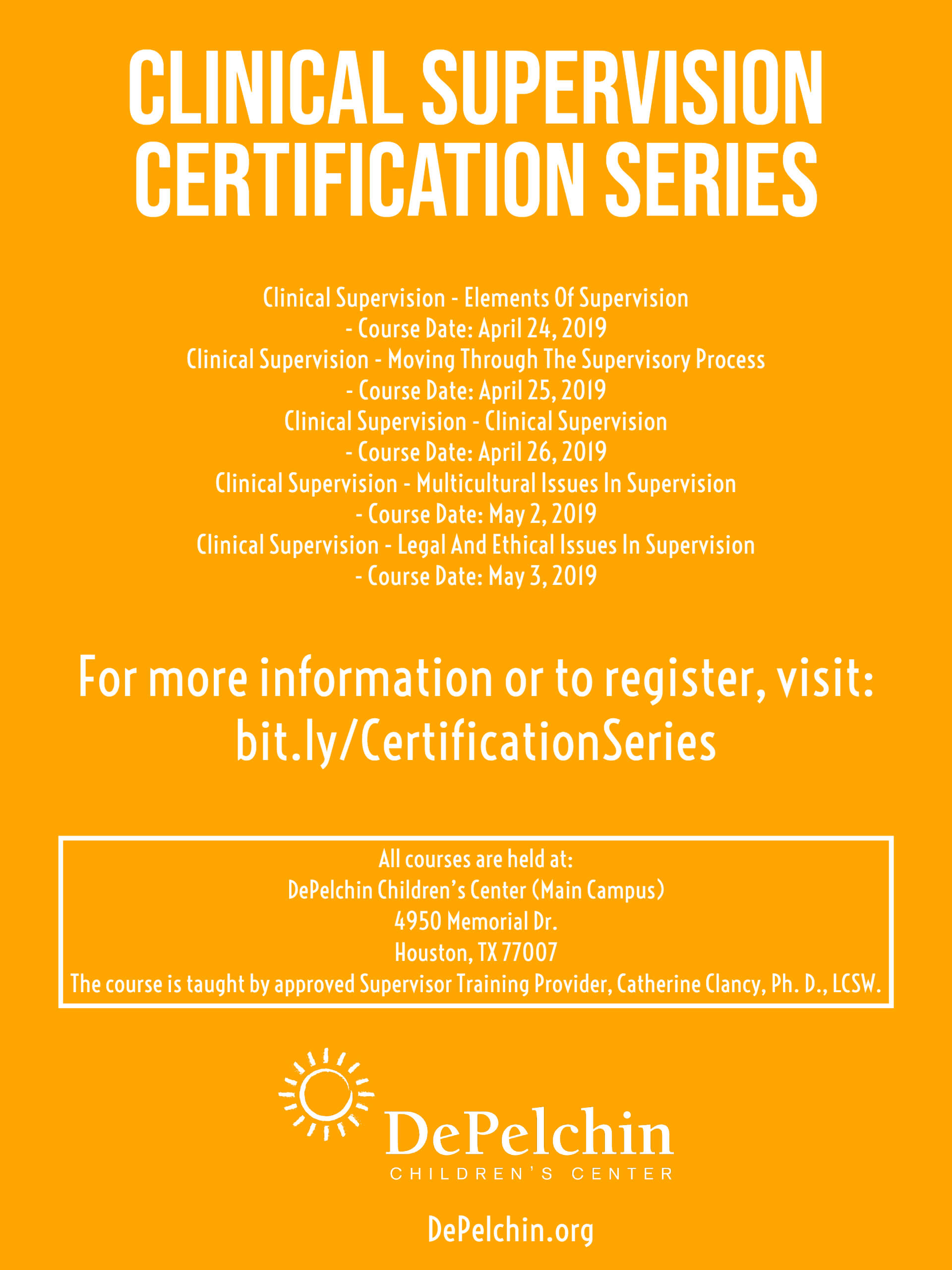 Clinical Supervision Certification Series - TMC News