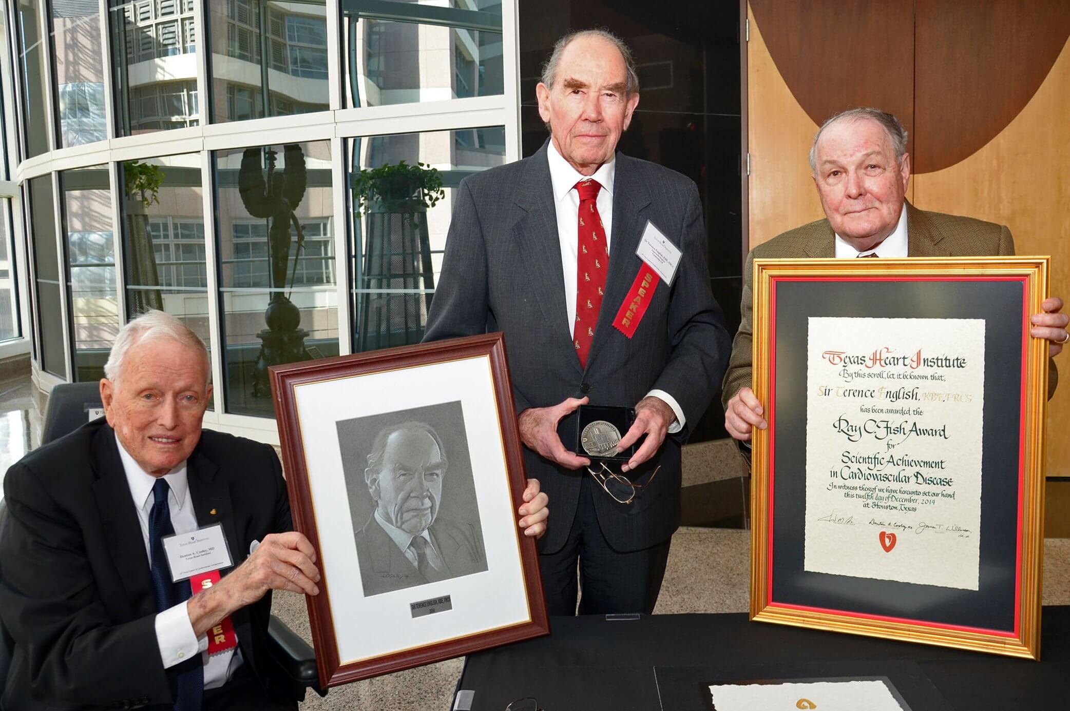 British Cardiac Pioneer Sir Terence English Receives Texas Heart