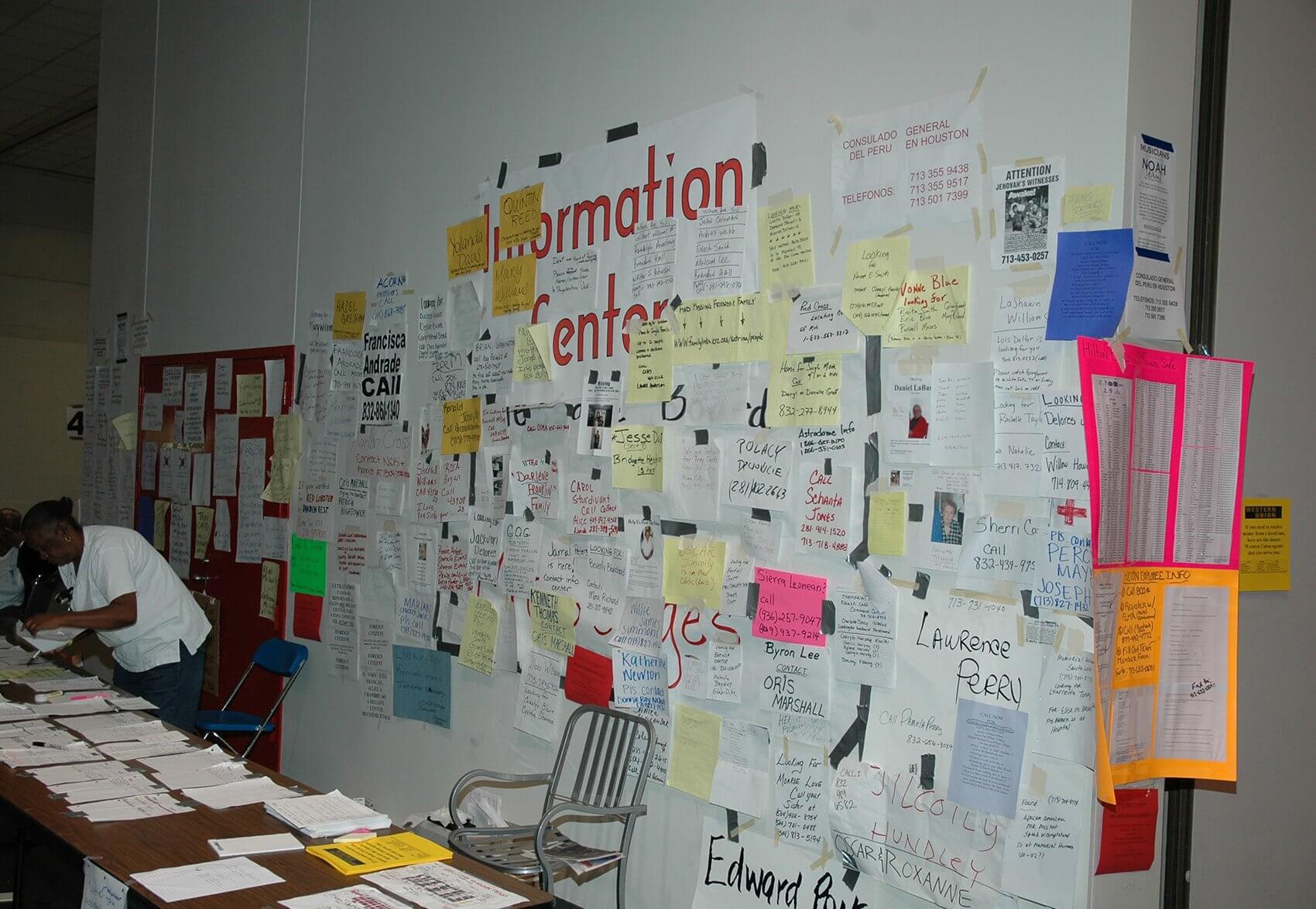 The information center at the George R. Brown. (Photo courtesy The University of Texas Health Science Center at Houston)