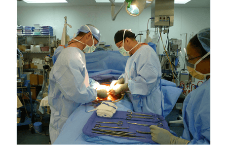 Love performing surgery on base in Afghanistan.