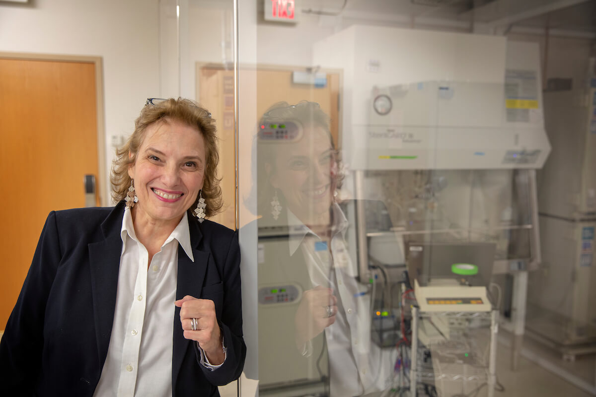 Doris Taylor, Ph.D., director of regenerative medicine research at Texas Heart Institute, stands in her lab.